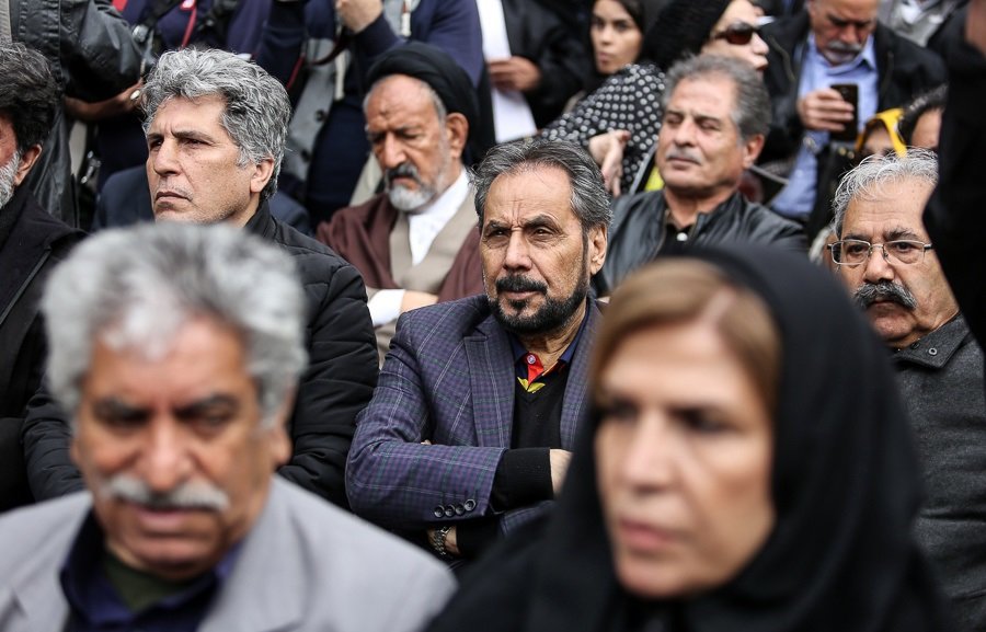هنرمندان در مراسم جمشید مشایخی