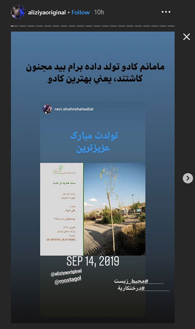 هدیه خاص مادر علی ضیا به مناسبت تولد پسرش + عکس