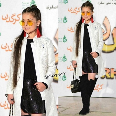 تیپ جنجالی ترنم کرمانیان در اکران خصوصی کرگدن