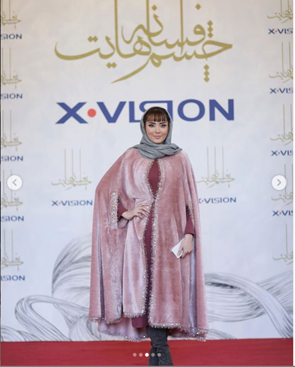 چهره متفاوت بهنوش طباطبایی در یک مراسم