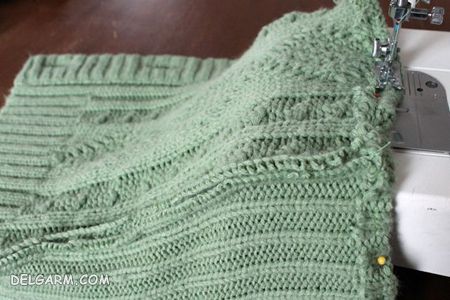 تبدیل ژاکت قدیمی به شال گردن