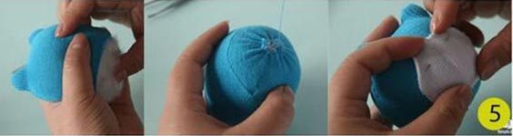 اموزش ساخت عروسک جورابی