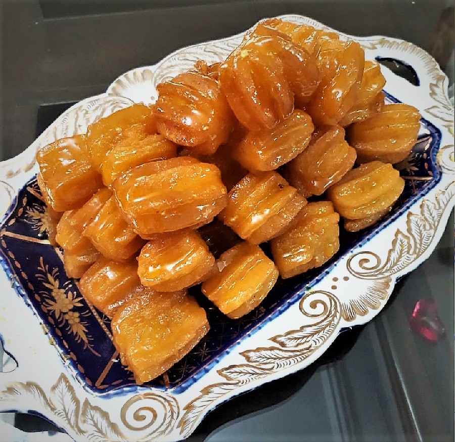 بامیه ماه رمضان - طرز تهیه شیرینی بامیه خانگی عالی