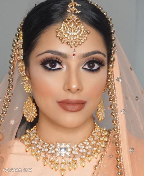 مدل آرایش عروس عربی