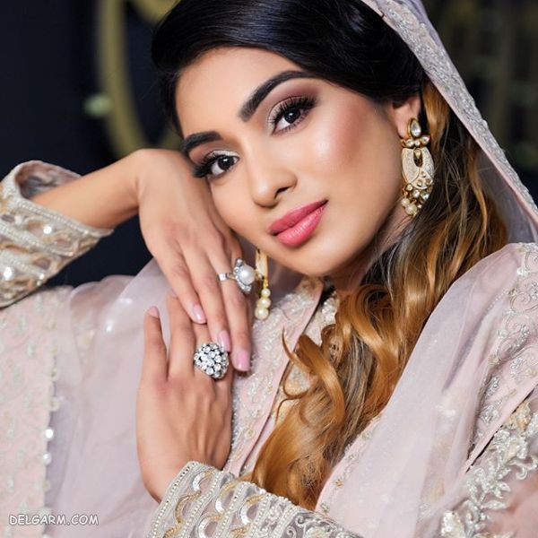 مدل آرایش عروس عربی