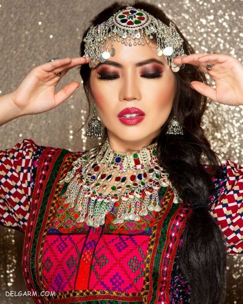 مدل آرایش عروس عربی