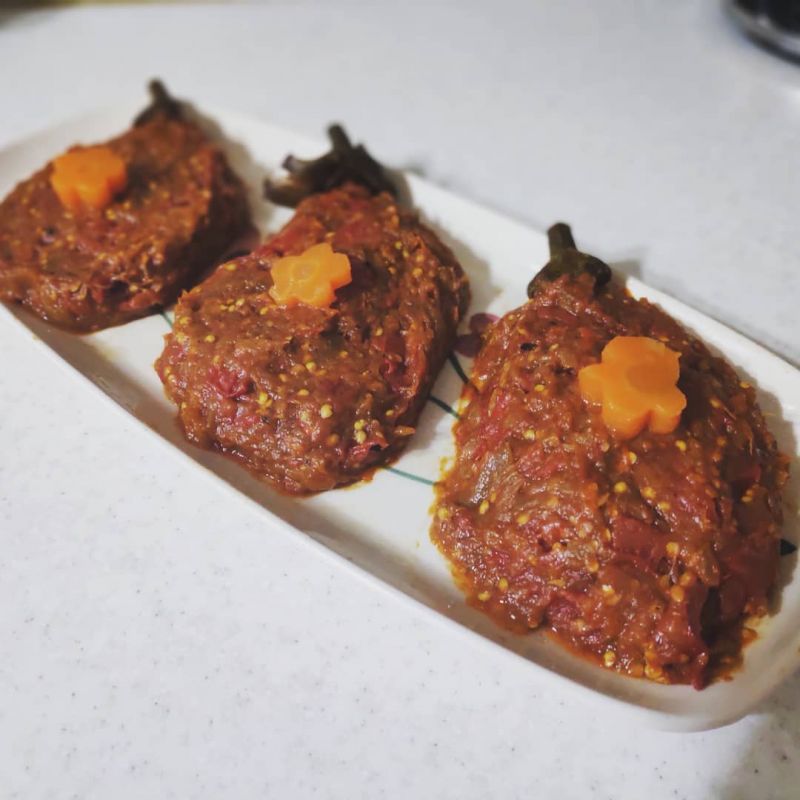 طرز تهیه خوراک خاویار بادمجان مجلسی با بادمجان کبابی و با کمترین روغن