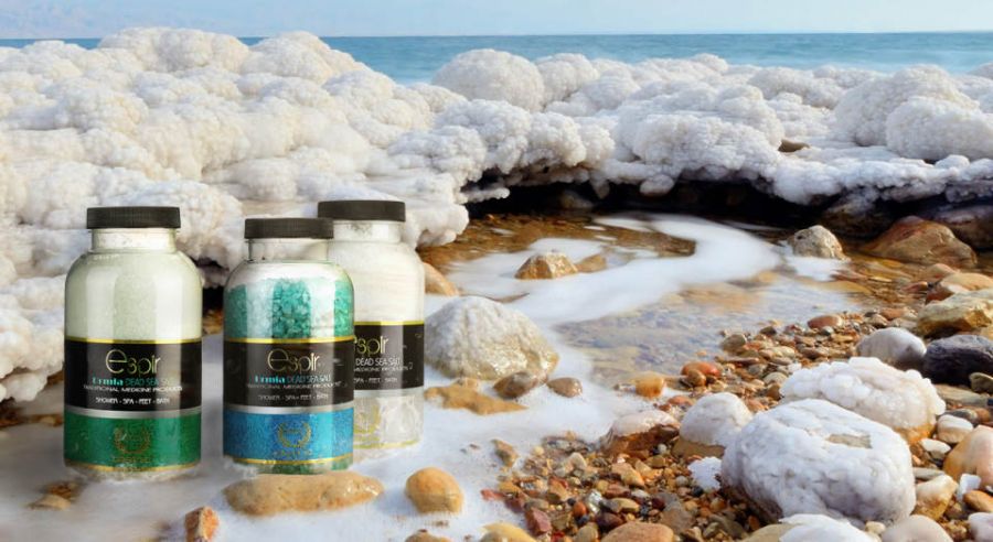 نمک اسپیر : نمک دست و پا اسپیر دانه متوسط مدل Lemon salt وزن 1000 گرم
