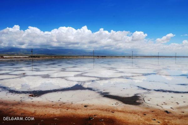 دریاچه نمک یکی از راههای پیدا کردن آب در طبیعت
