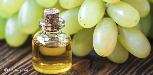 درمان خشکی مو با روغن هسته انگور