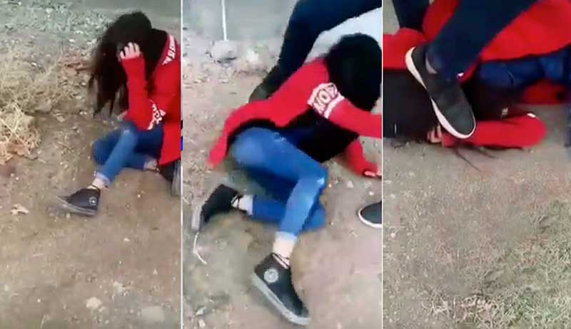 کتک زدن دختر جوان ، ضرب و شتم دختر جوان