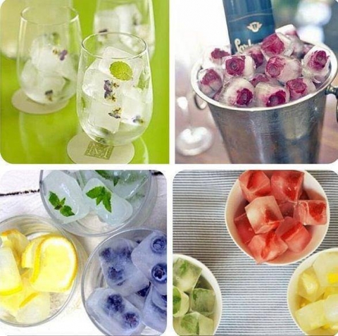 آموزش تهیه ی یخ های میوه ای با طعم و رنگ های متفاوت