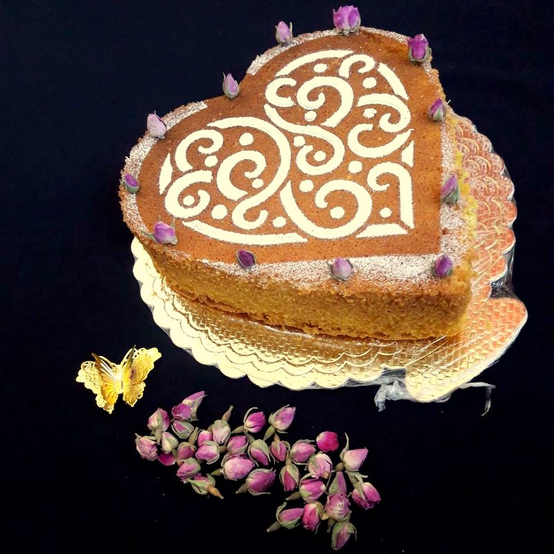 طرز پخت کیک گلاب