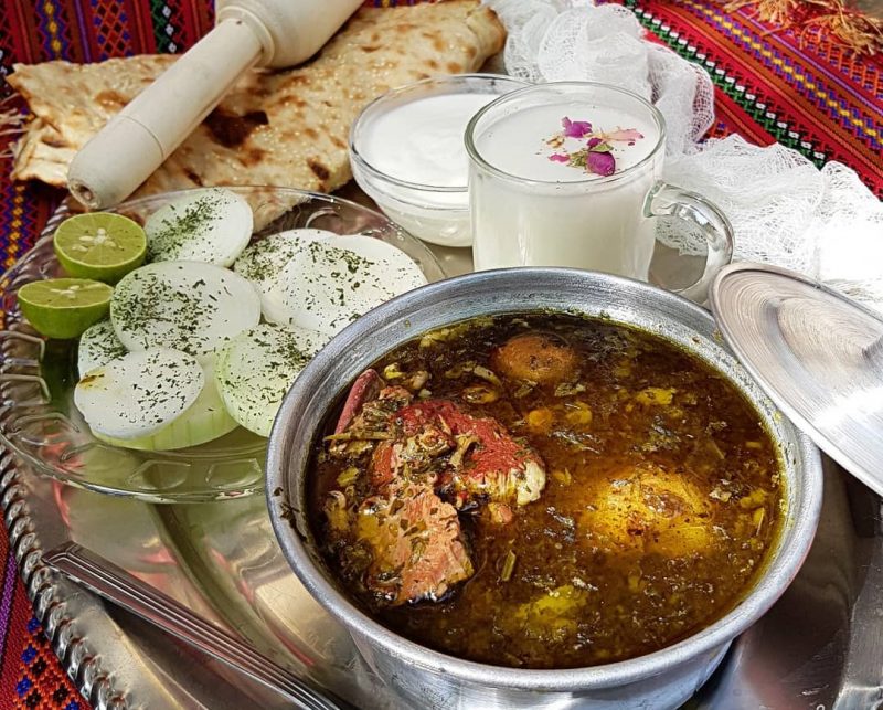 طرز پخت آبگوشت بزباش