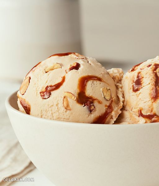بستنی بادام | آموزش تهیه ۴ مدل بستنی بادام خوشمزه و خانگی + عکس
