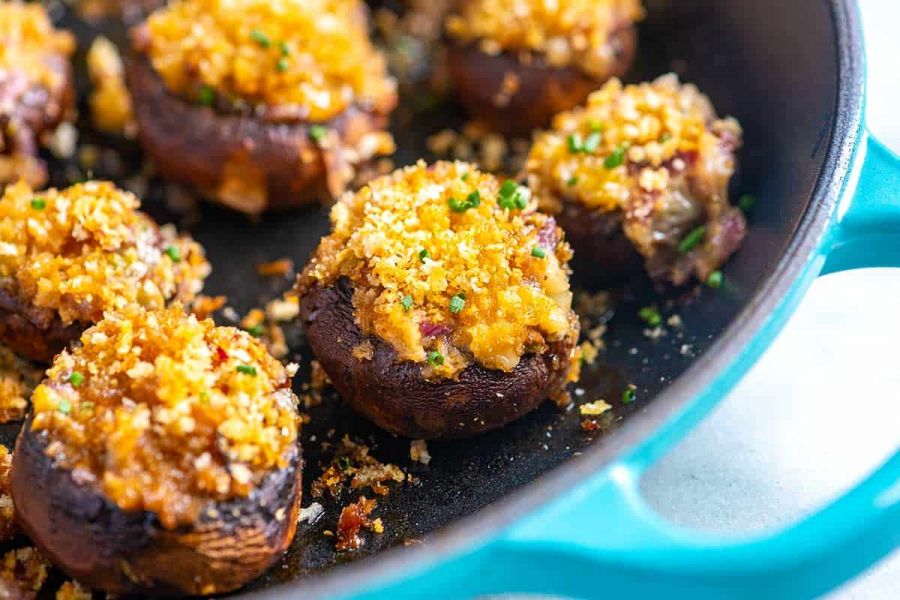 طرز تهیه قارچ شکم پر مرحله به مرحله