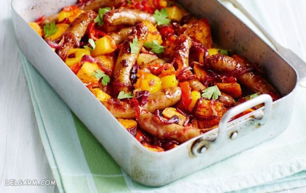 آموزش طبخ ۶ غذا ساده و خوشمزه با سوسیس + عکس