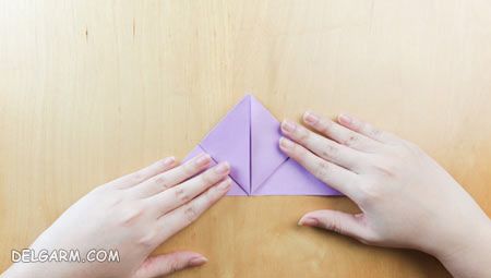 آموزش ساخت کاردستی گل لاله با اوریگامی به صورت گام به گام