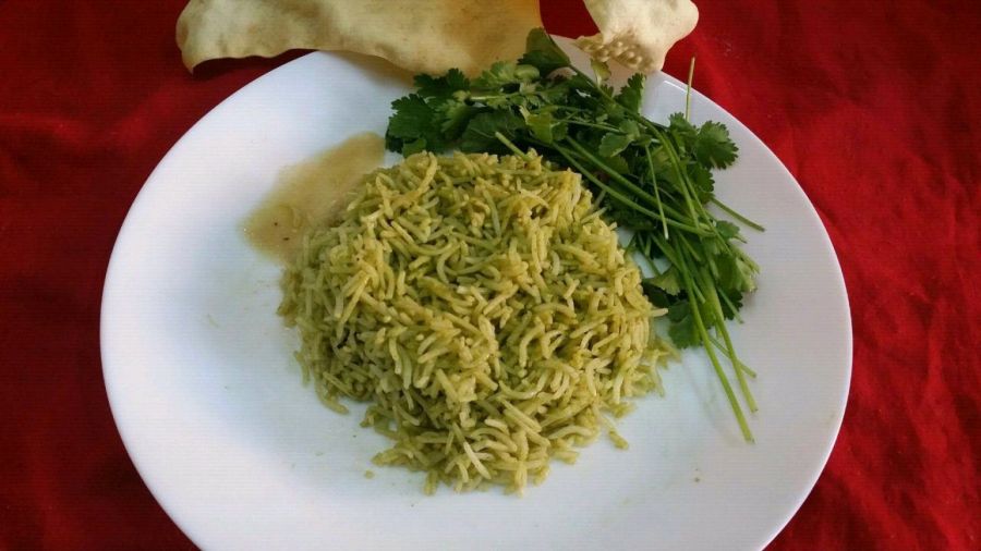 طرز تهیه گشنیز پلو با طعم لیمو