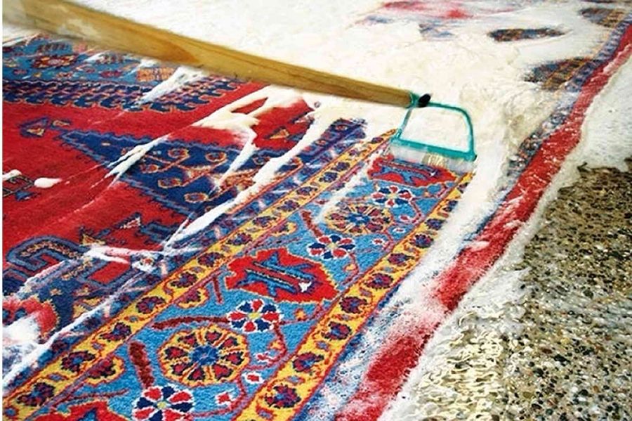 روش شستن تابلو فرش بدون آسیب رساندن به فرش