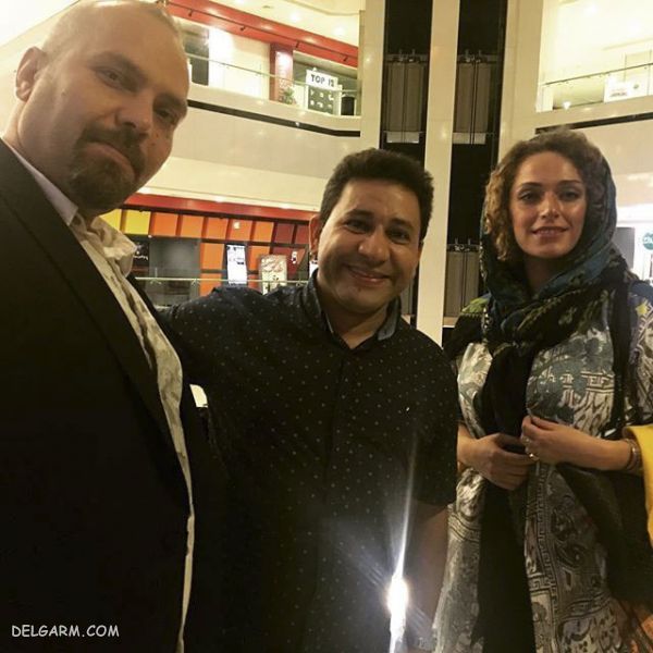 نگین معتضدی و همسرش و سروش جمشیدی