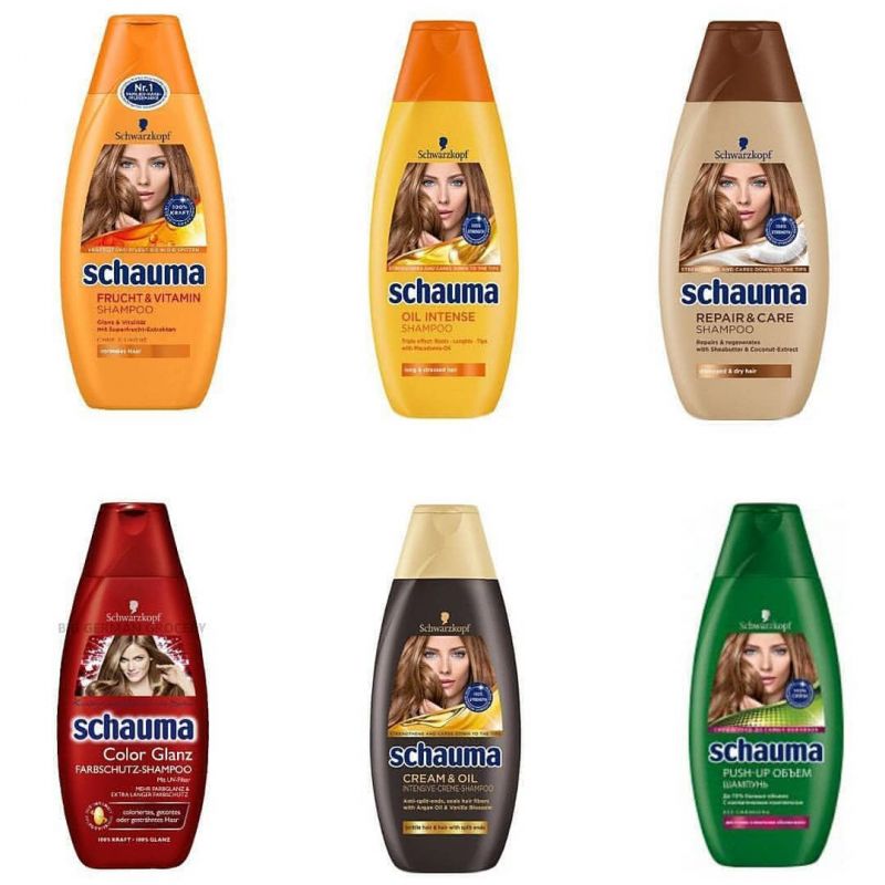 نمونه هایی از شامپو SCHAUMA