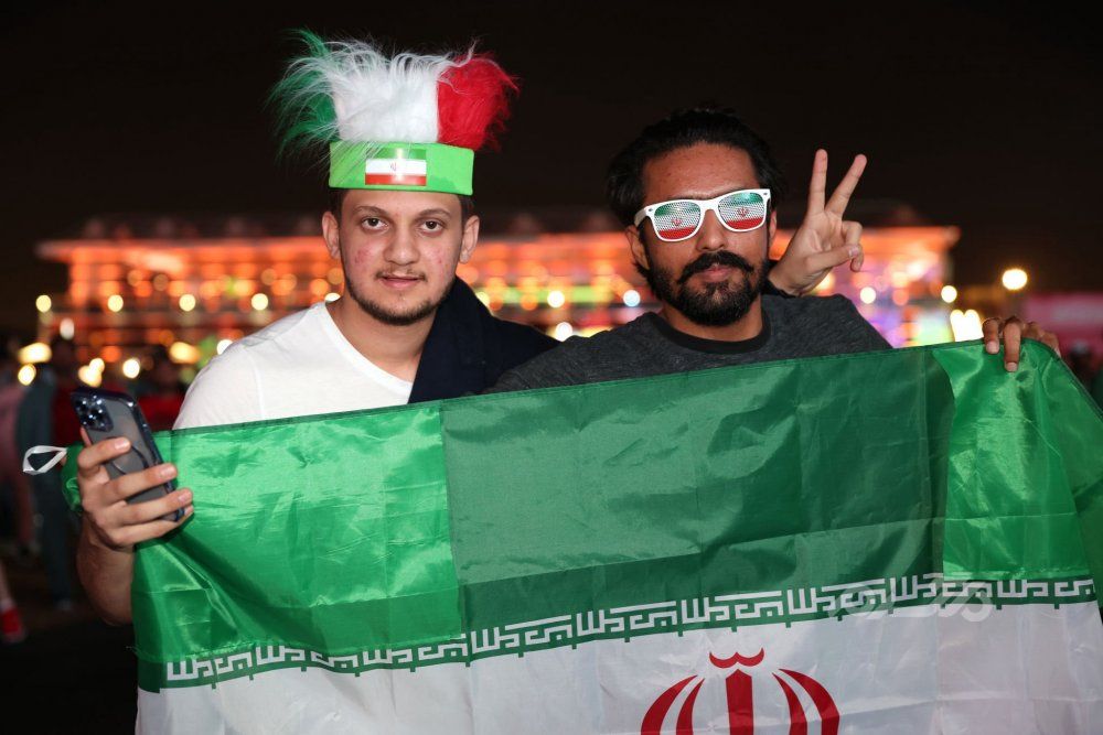 هوادران تیم ملی فوتبال ایران و آمریکا / جام جهانی قطر 2022