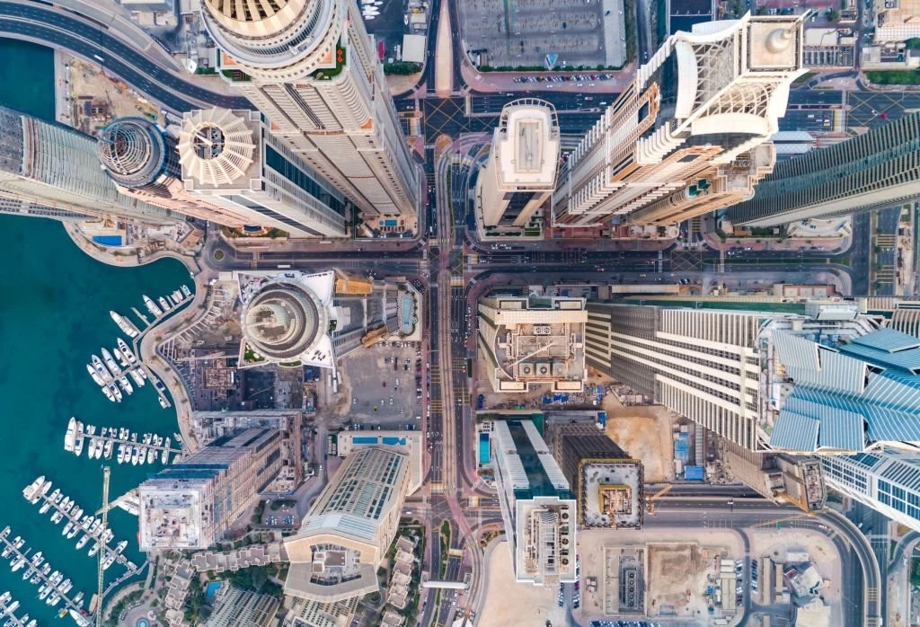 تصاویر هوایی از شهر دبی