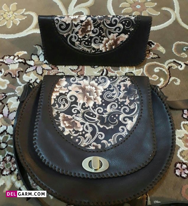 کیف چرم نقاشی شده 