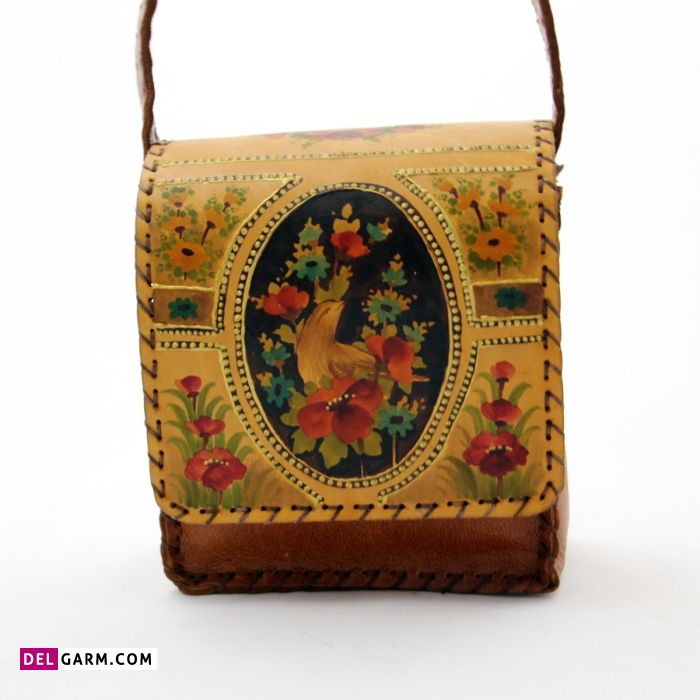 کیف چرم نقاشی شده 