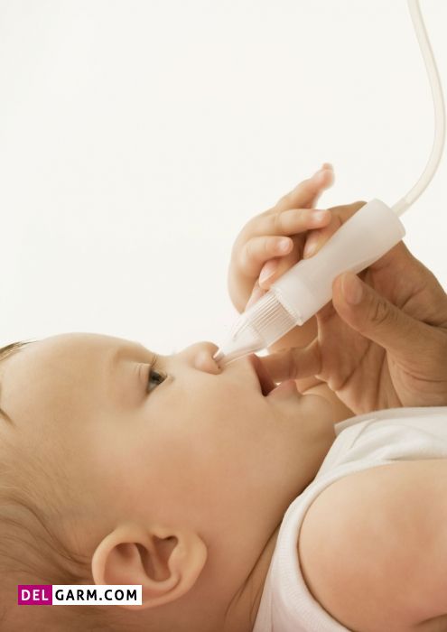 درمان گرفتگی بینی نوزاد 