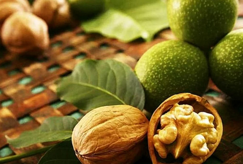 فواید پوست سبز گردو