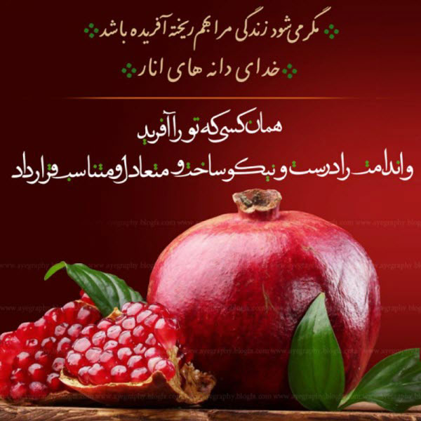 عکس شب یلدا بدون متن