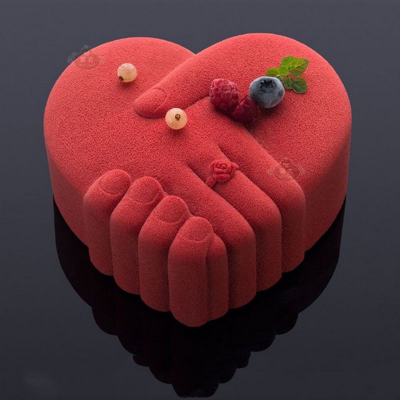 تصاویری از انواع مدل کیک قلب جدید و زیبا