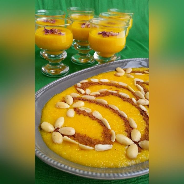 تزیین شله زرد