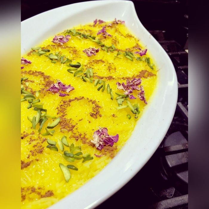 تزیین شله زرد