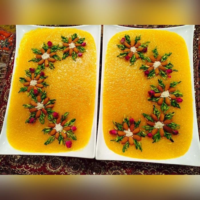تزیین شله زرد