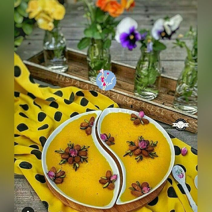 تزیین شله زرد