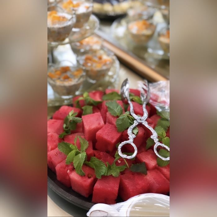 تزیین میوه شب یلدا برای مدرسه