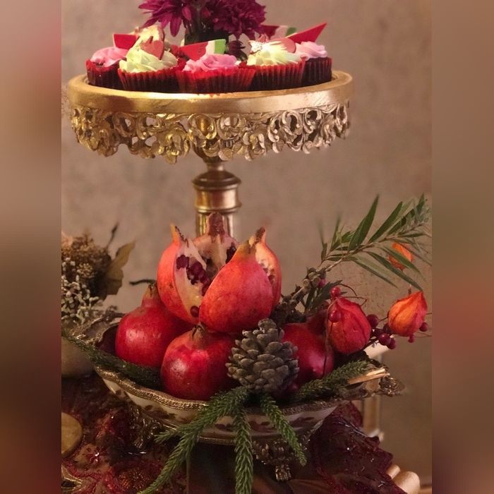 تزیین میوه شب یلدا برای مدرسه