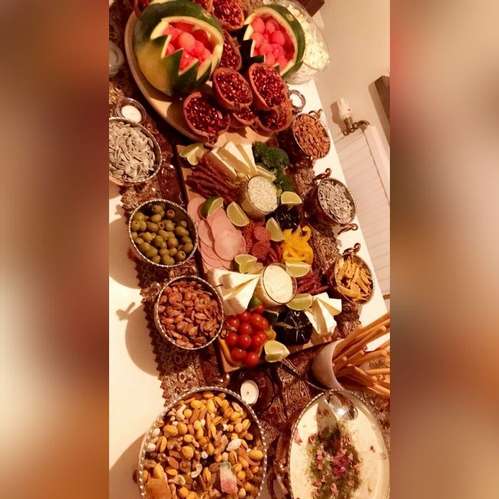 تزیین میوه شب یلدا برای مدرسه