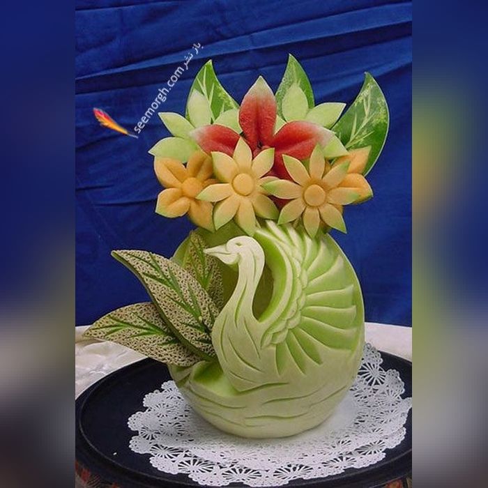 تزیین میوه شب یلدا برای مدرسه