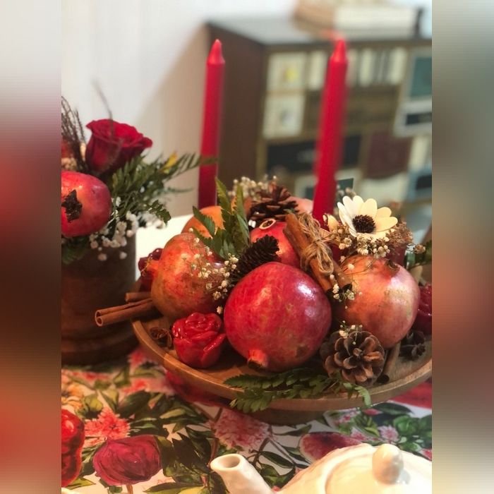 تزیین میوه شب یلدا برای مدرسه