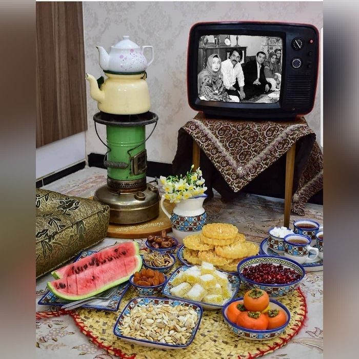 تزیین میوه شب یلدا برای مدرسه