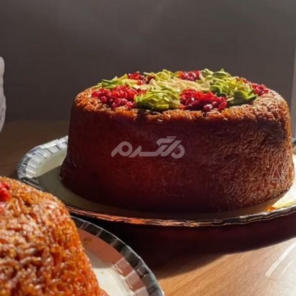 تزیین ته چین 1401 | تزیین ته چین گوشت | تزیین ته چین مرغ | عکس ته چین مرغ مجلسی