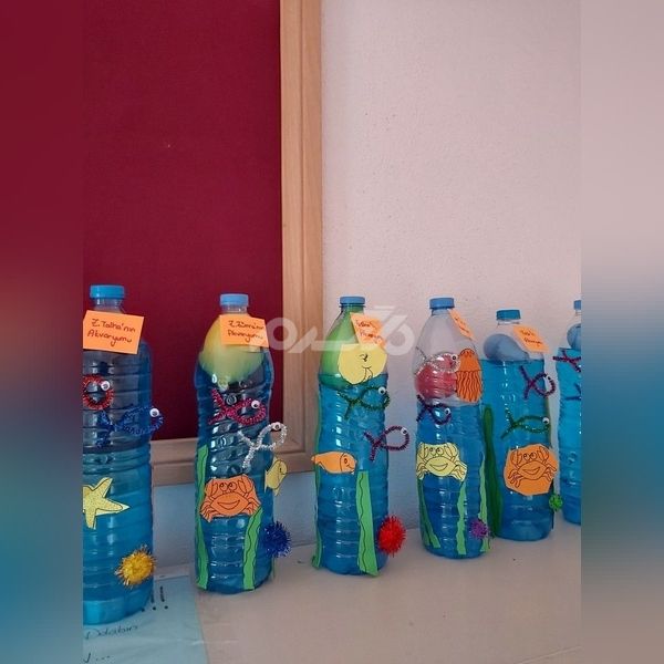 تزیین بطری آب معدنی برای جشن آب | تزیین بطری آب معدنی برای جشن آب کلاس اول | جشن آب 