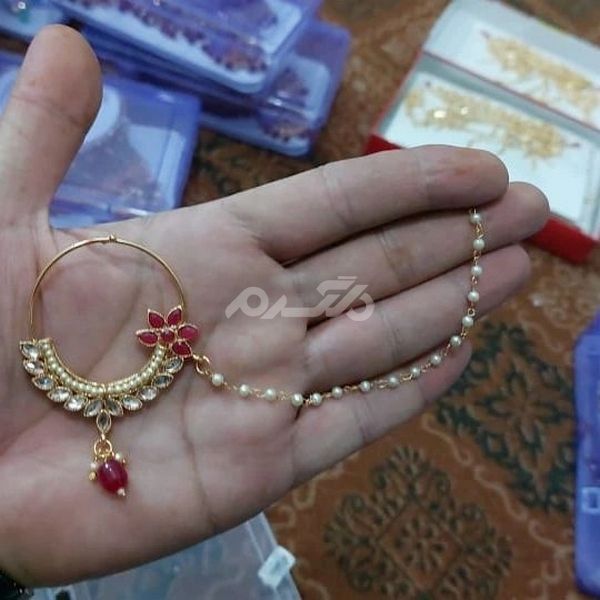مدل آویز بینی 2023 | حلقه بینی هندی | مدل پیرسینگ بینی طلا