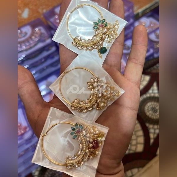 مدل آویز بینی 2023 | حلقه بینی هندی | مدل پیرسینگ بینی طلا