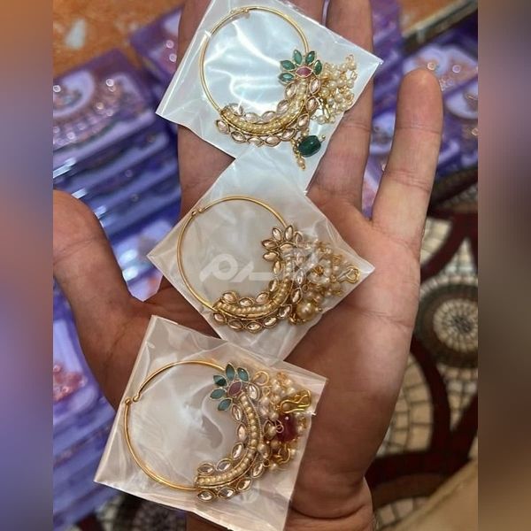 مدل آویز بینی 2023 | حلقه بینی هندی | مدل پیرسینگ بینی طلا