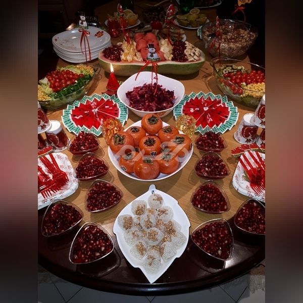 تزیین شب یلدا برای عروس ساده 2023 | تزیین هندوانه شب یلدا برای عروس | تزیین شب یلدا برای عروس اینستاگرام